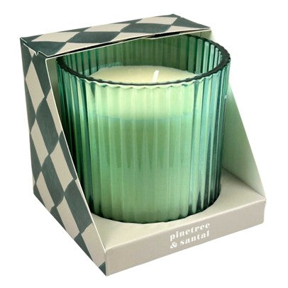 BOUGIE PARFUMEE D8.5 X 8.7CM PIN / BOIS DE SANTAL 230G