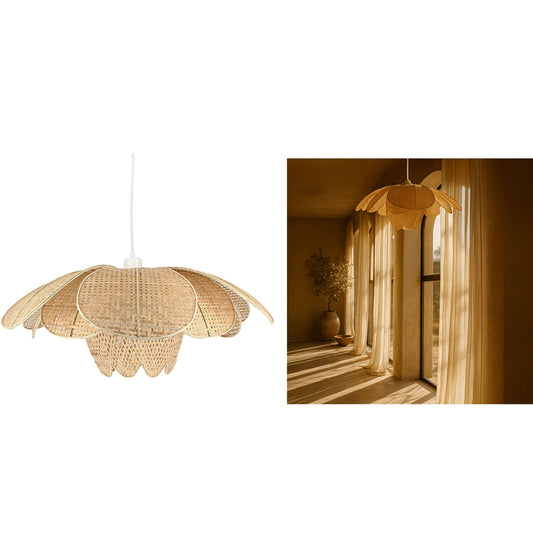 SUSPENSION BAMBOU NATUREL 67X67X24CM PEONIA