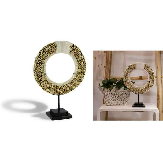 COLLIER S/SOCLE METAL COQUILLAGES LINH H.37CM