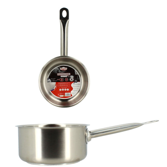 CASSEROLE PROFESSIONNEL ACIER INOXYDABLE 16CM