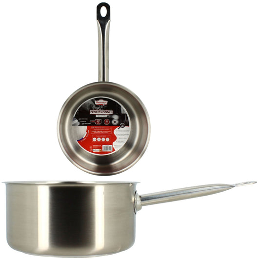 CASSEROLE PROFESSIONNEL ACIER INOXYDABLE 20CM