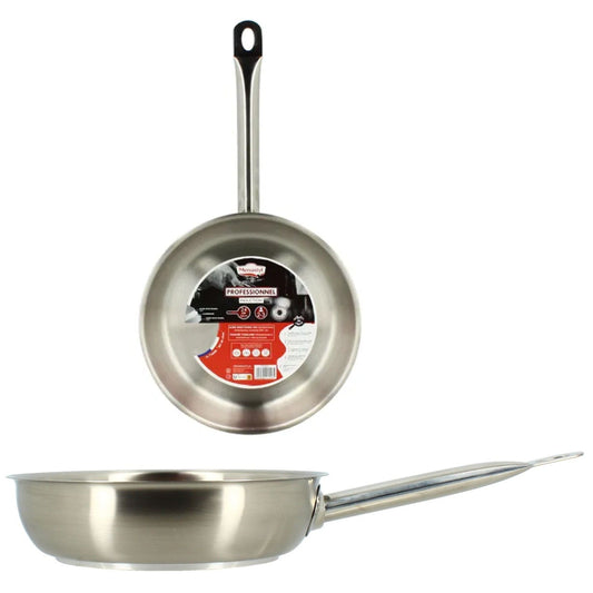 POELE PROFESSIONNEL ACIER INOXYDABLE 24CM