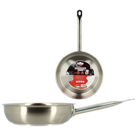 POELE PROFESSIONNEL ACIER INOXYDABLE 30CM