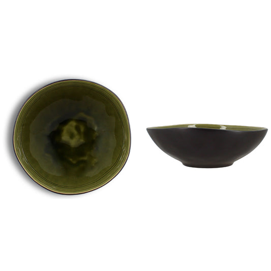 ASSIETTE GOURMET META EN GRES 24CM