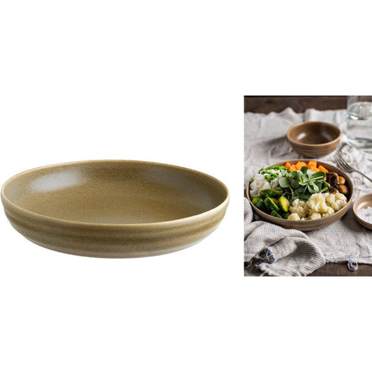 ASSIETTE CALOTTE TERRA POTT 22CM PORCELAINE