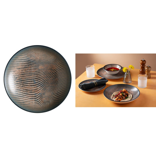 ASSIETTE CREUSE CHARVET GOURMET PORCELAINE 25CM