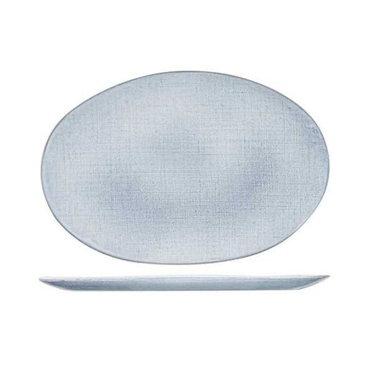 ASSIETTE OVALE GRIS 35X24CM COSY & TRENDY