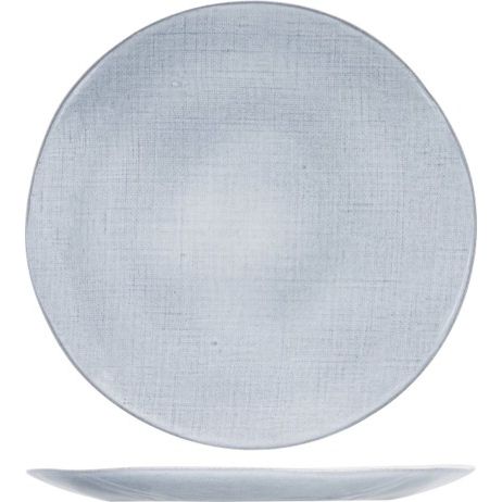 PLAT ROND GRIS 33CM COSY & TRENDY
