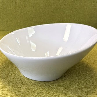 SALADIER COUPE 19CM BLANC EN PORCELAINE