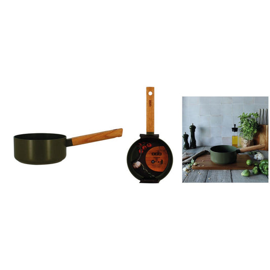 CASSEROLE ECTOR KAKI MANCHE BOIS 16CM ALU OGO