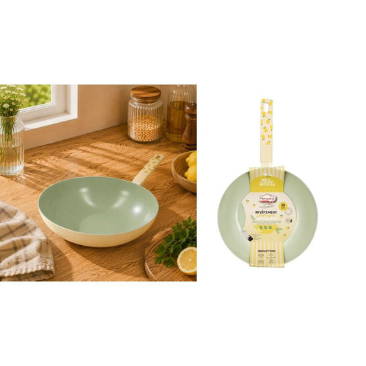 erplain_file_id:1548520 - WOK CITRON 28CM EN ALUMINIUM NOVASTYL