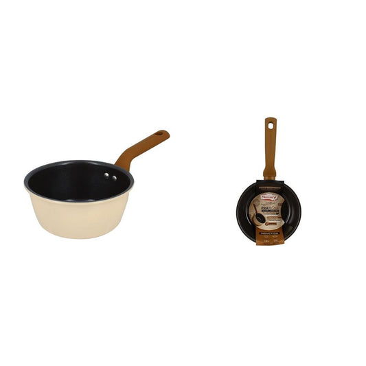 erplain_file_id:1706249 - CASSEROLE PRATICOOK BEIGE EN ACIER CARBONE 16CM