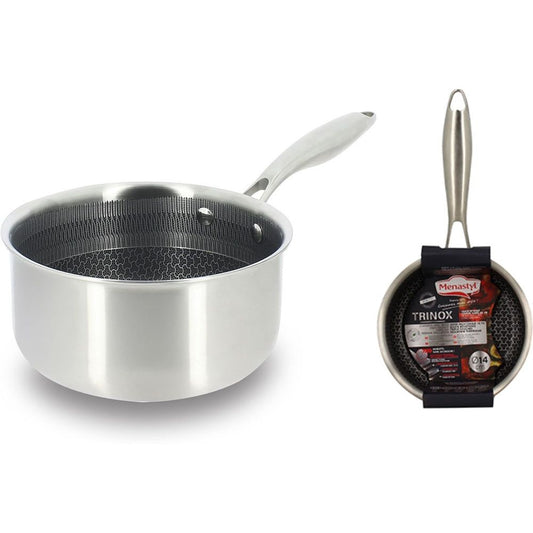 erplain_file_id:1209736 - CASSEROLE REVÊTU 16CM ACIER INOXYDABLE TRINOX NID D'ABEILLE