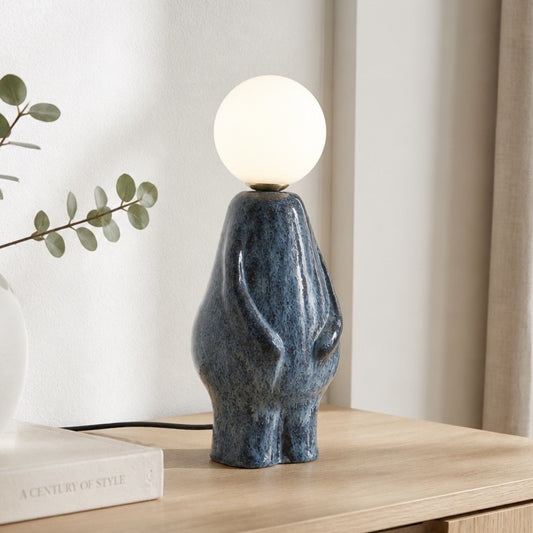 LAMPE PERSONNAGE EN CERAMIQUE G9 14X13X36CM