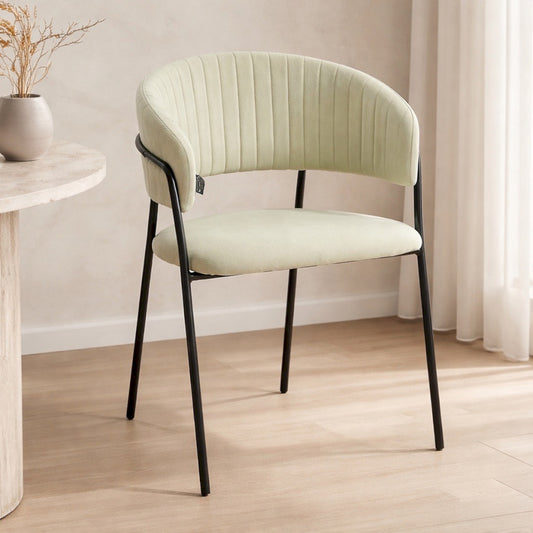 FAUTEUIL VERT SAUJE JESSICA A48 - 50X46X85CM