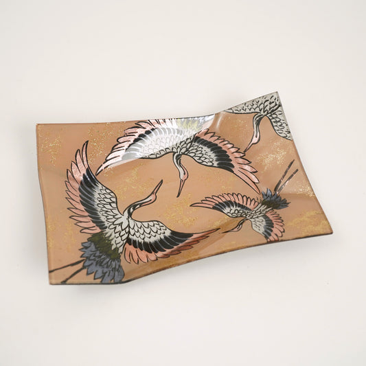 PLAT RECTANGULAIRE EN VERRE GASCOGNE 25CM