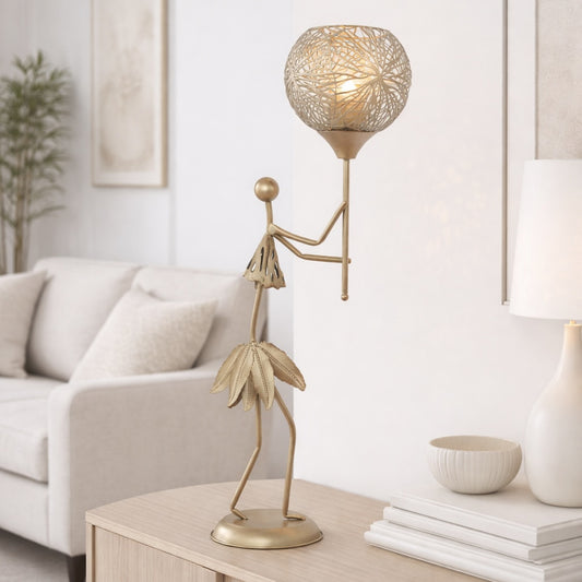 SUJET PHOTOPHORE AMINATA METAL 65CM