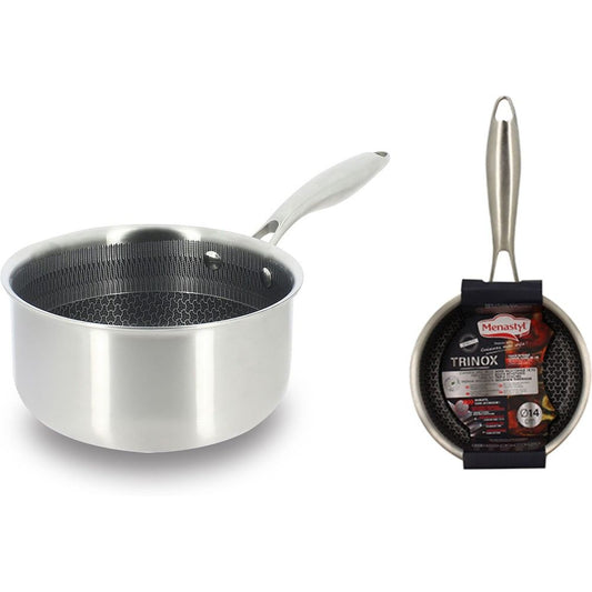 erplain_file_id:1209726 - CASSEROLE REVÊTU 14CM ACIER INOXYDABLE TRINOX NID D'ABEILLE